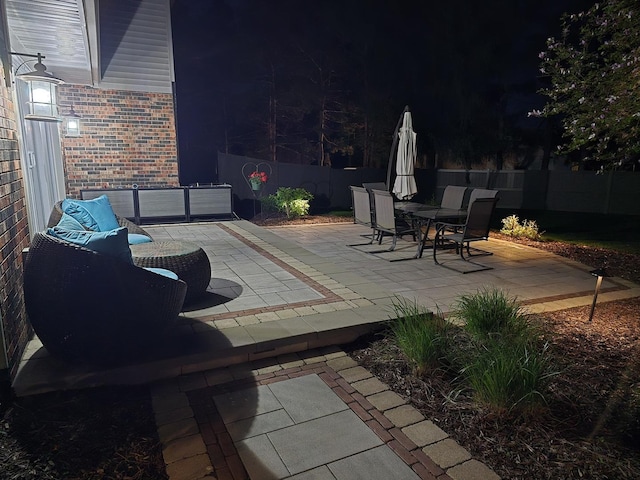 view of patio / terrace featuring a fenced backyard