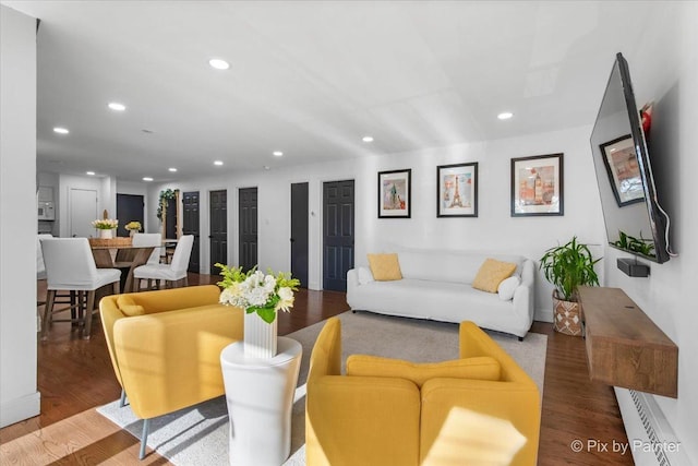 3121 Paris Ave Unit 304, River Grove, IL 60171 - living area with recessed lighting and wood finished floors