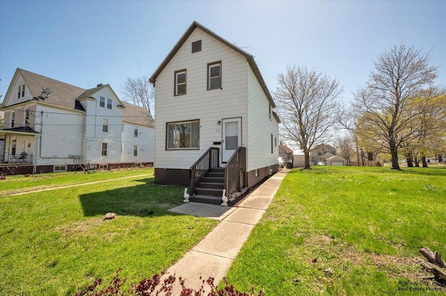 337 George Ave, Waukegan, IL 60085 - view of front facade with a front lawn