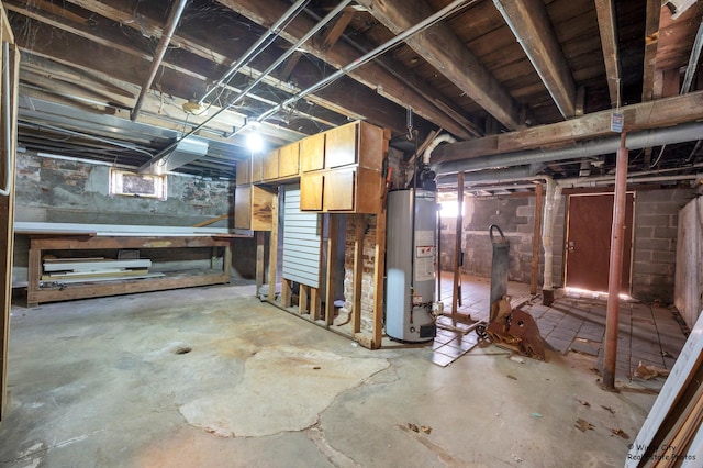 337 George Ave, Waukegan, IL 60085 - basement featuring gas water heater and healthy amount of natural light