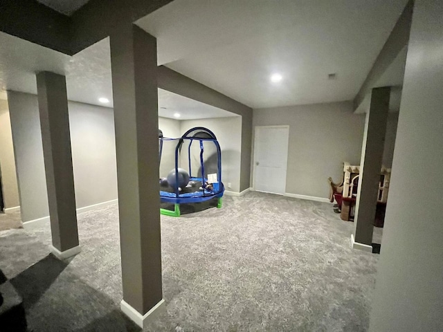 1143 N Westshore Blvd, Manteno, IL 60950 - finished basement featuring carpet, recessed lighting, and baseboards