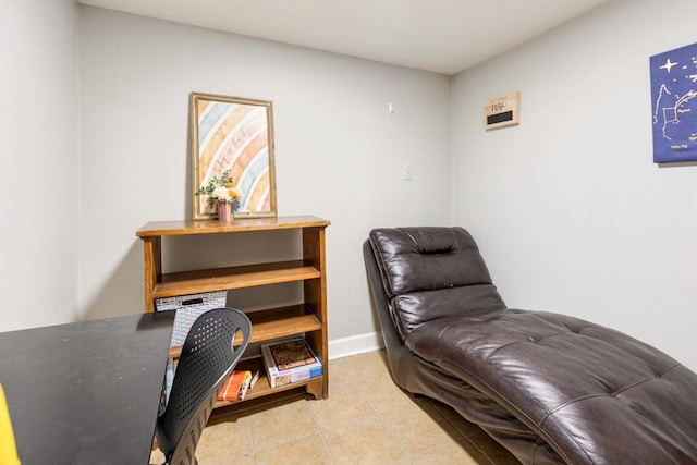 3809 N Kenmore Ave, Chicago, IL 60613 - living area featuring tile patterned floors and baseboards
