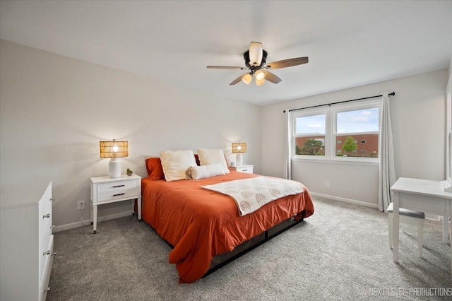 20 S Cambridge Dr, Geneva, IL 60134 - carpeted bedroom with baseboards and a ceiling fan