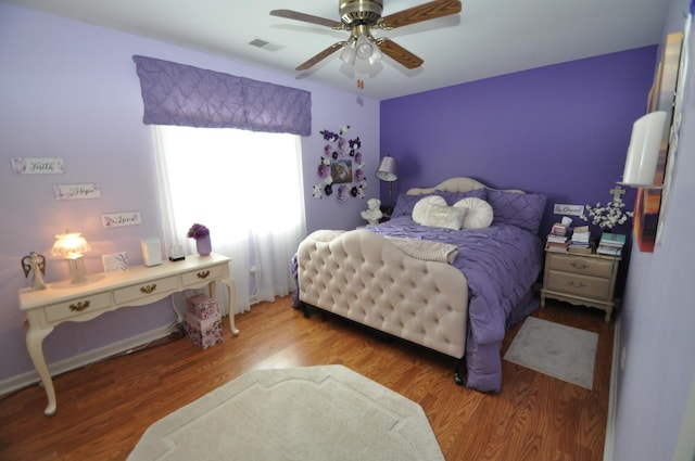 815 Meadow Rdg Unit 2, New Lenox, IL 60451 - bedroom with wood finished floors and ceiling fan