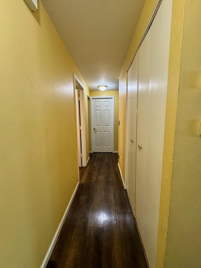 1629 Syracuse Ln, Schaumburg, IL 60193 - hall with dark wood-style flooring and baseboards