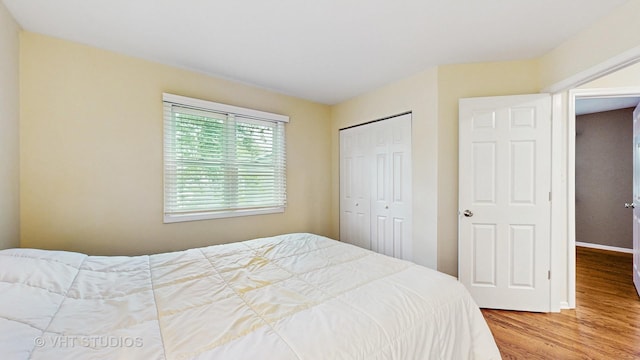 190 Washo Ct, Lake Zurich, IL 60047 - bedroom with wood finished floors, a closet, and baseboards