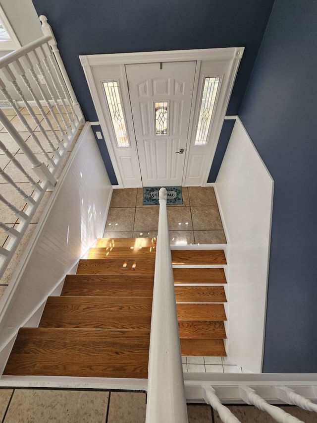 23530 W Gagne Ln, Plainfield, IL 60586 - stairs with tile patterned floors