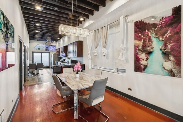 5127 S Artesian Ave, Chicago, IL 60632 - dining space featuring wood finished floors and a high ceiling