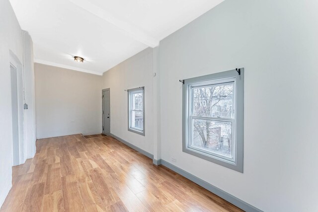 6602 S Marquette Ave, Chicago, IL 60637 - empty room with light wood-type flooring