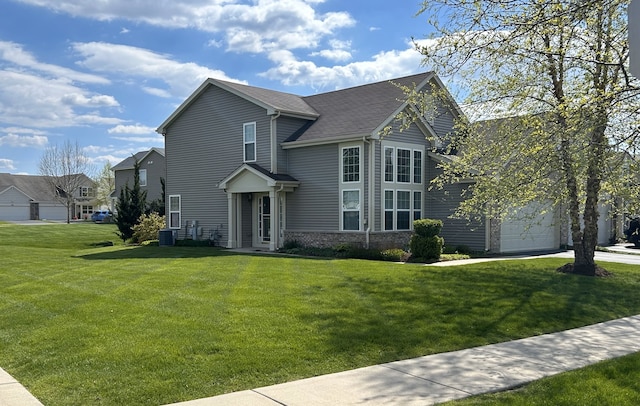 101 Boathouse Rd, Pingree Grove, IL 60140 - traditional home featuring a front yard and concrete driveway