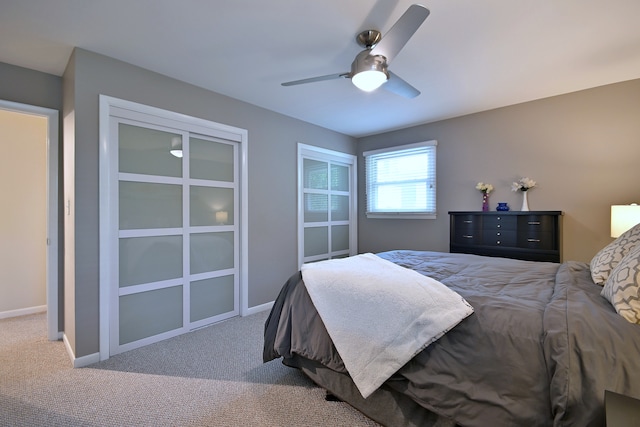 741 E Division St, Lombard, IL 60148 - carpeted bedroom featuring baseboards and ceiling fan