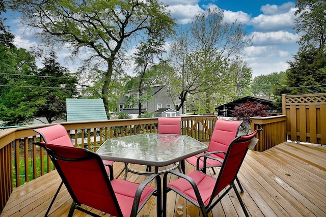 741 E Division St, Lombard, IL 60148 - deck with outdoor dining area
