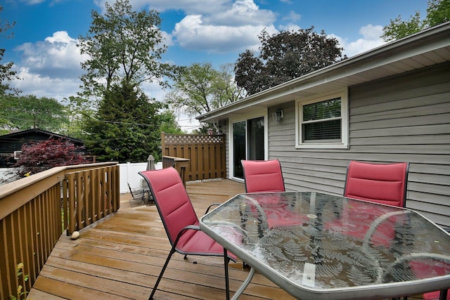 741 E Division St, Lombard, IL 60148 - wooden deck featuring outdoor dining area