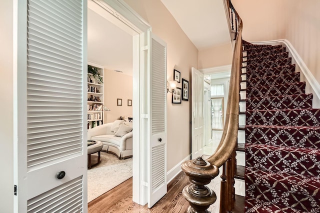 2153 N Sedgwick St, Chicago, IL 60614 - stairs featuring wood finished floors and baseboards