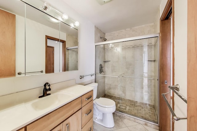 100 E Walton St Unit 25F, Chicago, IL 60611 - bathroom with a shower stall, toilet, and vanity