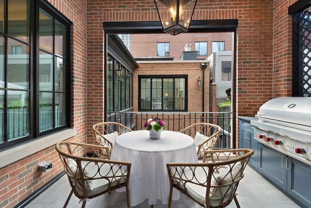 1534 N Dearborn Pkwy, Chicago, IL 60610 - view of patio / terrace with area for grilling and a balcony