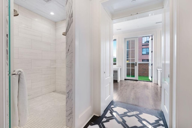 1534 N Dearborn Pkwy, Chicago, IL 60610 - bathroom featuring tiled shower and recessed lighting