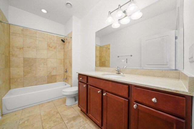 3300 W Irving Park Rd Unit F4, Chicago, IL 60618 - bathroom with vanity, shower / washtub combination, and tile patterned floors