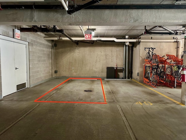 view of parking deck