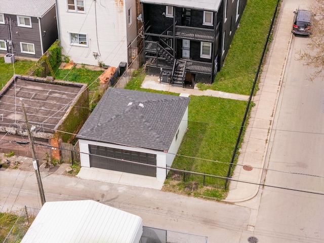 view from above of property