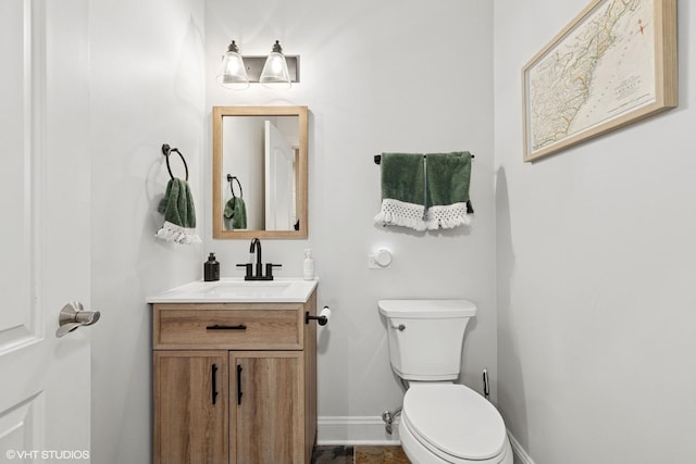 20662 Francisca Way, Frankfort, IL 60423 - bathroom featuring vanity, baseboards, and toilet