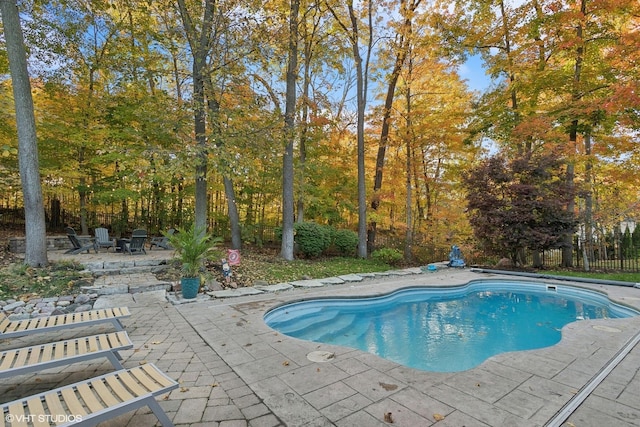 20662 Francisca Way, Frankfort, IL 60423 - view of swimming pool featuring a patio area, fence, and view of scattered trees