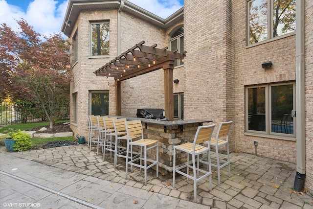 20662 Francisca Way, Frankfort, IL 60423 - view of patio with area for grilling and a pergola