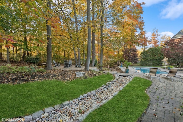 20662 Francisca Way, Frankfort, IL 60423 - view of grassy yard featuring a patio area and an outdoor pool