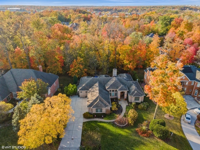20662 Francisca Way, Frankfort, IL 60423 - aerial view of property and surrounding area with a forest