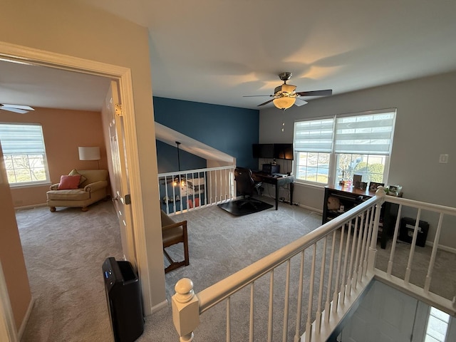 8223 170th St, Tinley Park, IL 60477 - bedroom featuring carpet flooring, an office area, and a ceiling fan