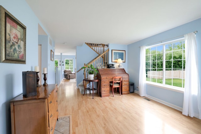 17 Ronan Ct, Lake In The Hills, IL 60156 - office area featuring light wood finished floors and baseboards
