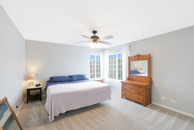 17 Ronan Ct, Lake In The Hills, IL 60156 - bedroom featuring carpet, baseboards, and ceiling fan