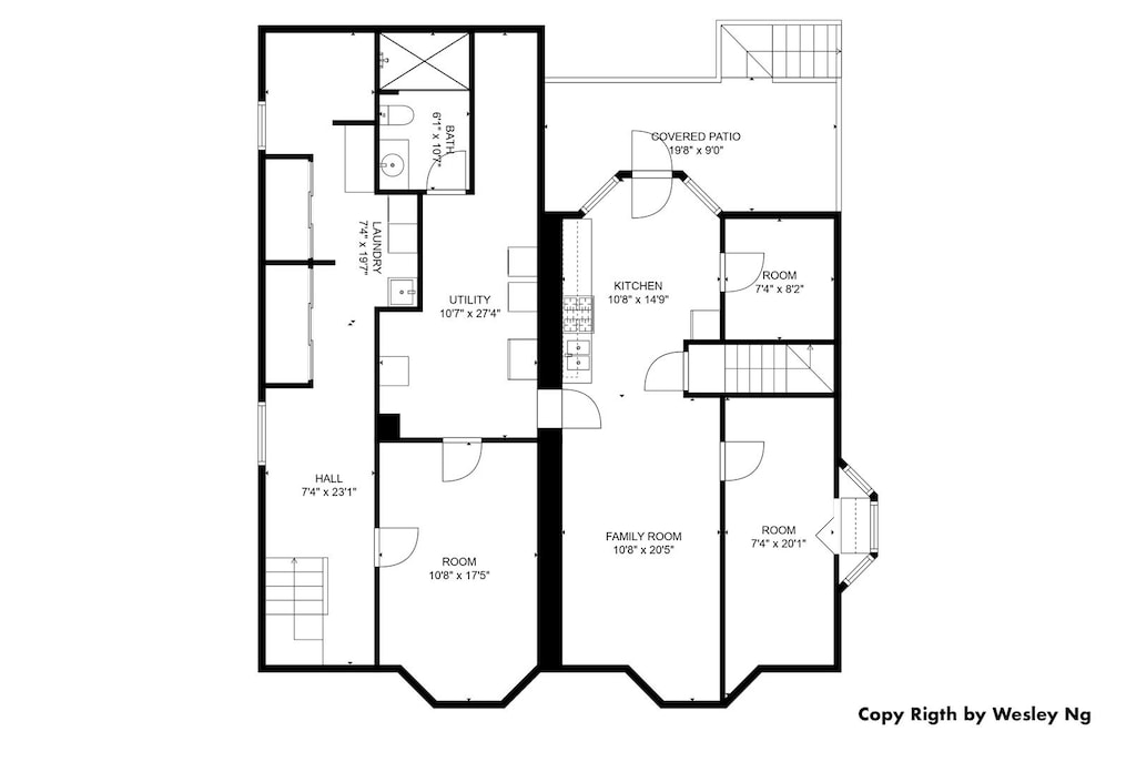 3017 S Canal St, Chicago, IL 60616 - floor plan / room layout