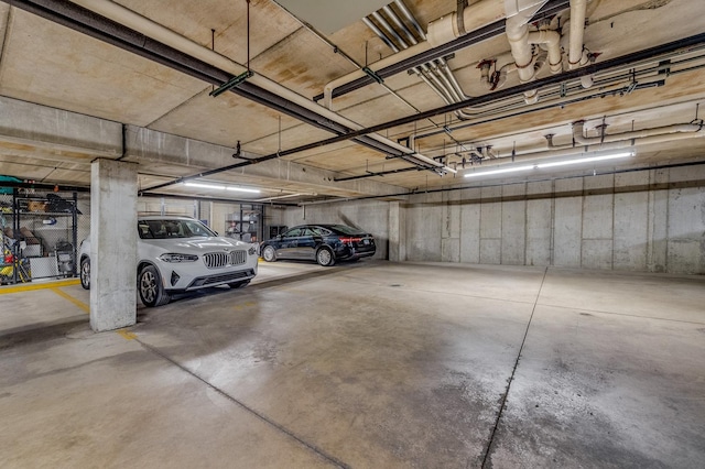 view of parking deck