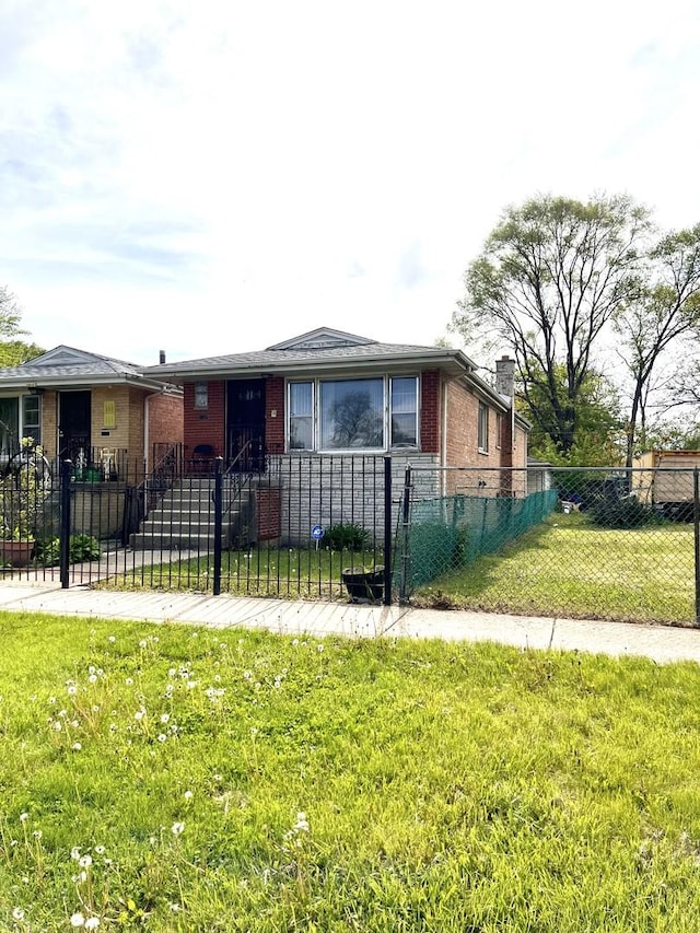 10014 S Aberdeen St, Chicago, IL 60643 - view of front facade with brick siding and a chimney