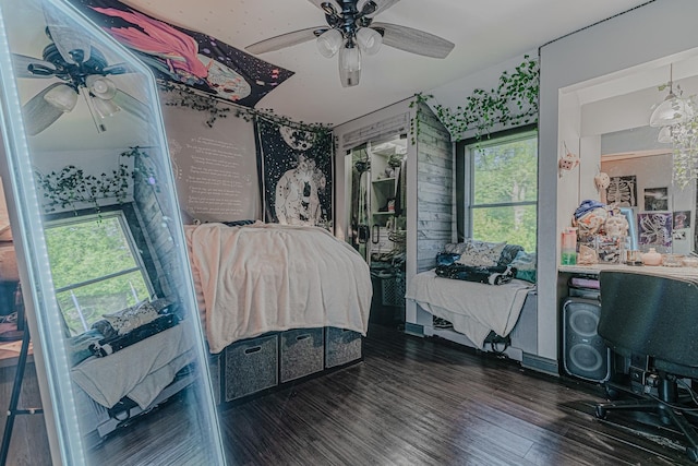 25647 W Old Grand Ave, Ingleside, IL 60041 - bedroom with wood finished floors and a ceiling fan