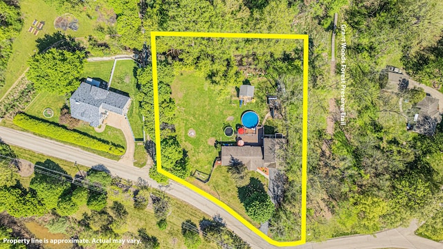 25647 W Old Grand Ave, Ingleside, IL 60041 - view of property location featuring property parcel outlined