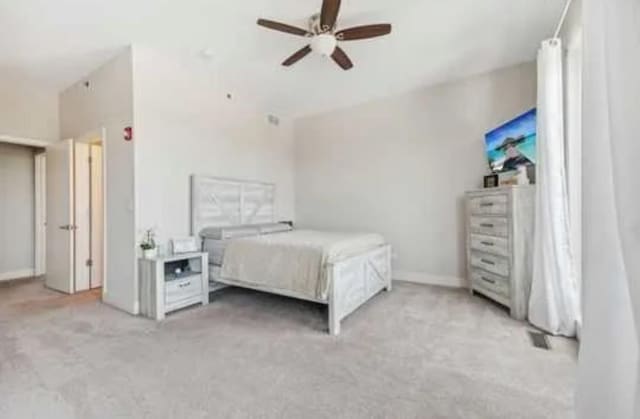 348 River St Unit 3405, Lemont, IL 60439 - bedroom featuring light colored carpet and ceiling fan