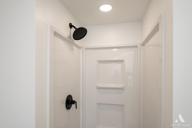 bathroom view of a shower