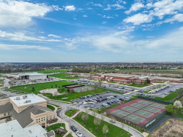 drone / aerial view of a commercial area