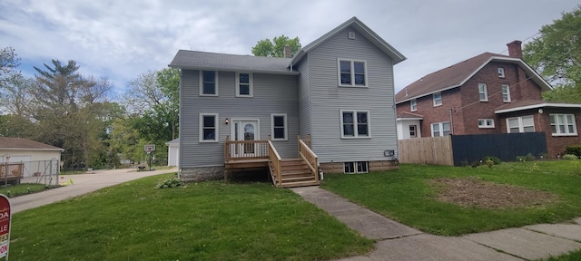 407 Allen St, Belvidere, IL 61008 - back of house featuring a chimney