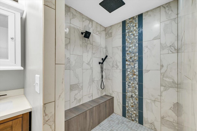 19 Nightingale Cir, Camargo, IL 61919 - full bath with tiled shower and vanity