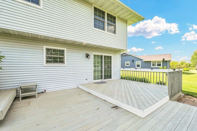 19 Nightingale Cir, Camargo, IL 61919 - view of wooden deck
