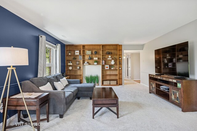 530 Devonshire Ln Unit 12, Crystal Lake, IL 60014 - carpeted living room featuring baseboards