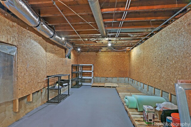 view of basement
