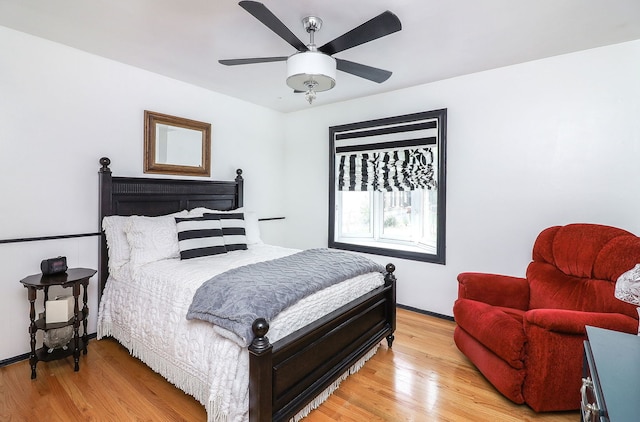 1054 Evergreen Dr, Carol Stream, IL 60188 - bedroom with light wood-style flooring and ceiling fan