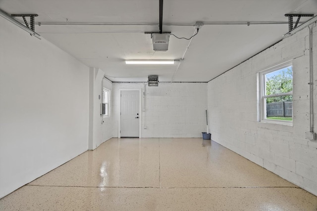 250 N Oak St, Palatine, IL 60067 - garage with a garage door opener and concrete block wall