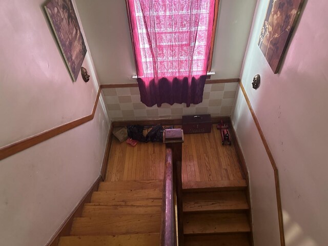 view of stairway