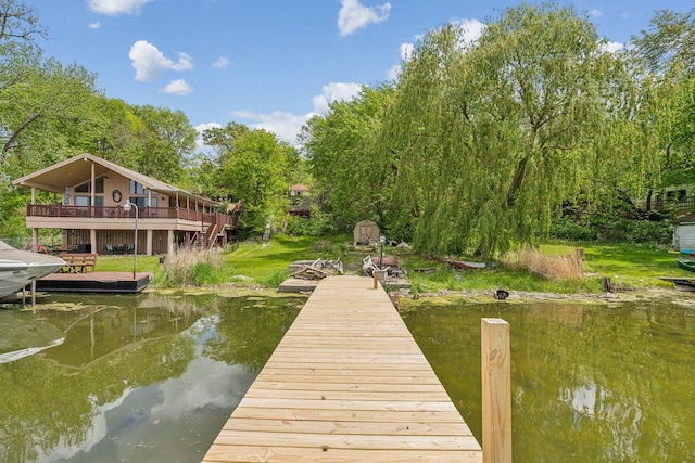 26211 W Spring Grove Rd, Antioch, IL 60002 - dock with a water view and stairway