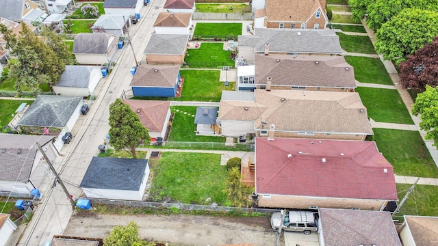 aerial perspective of suburban area